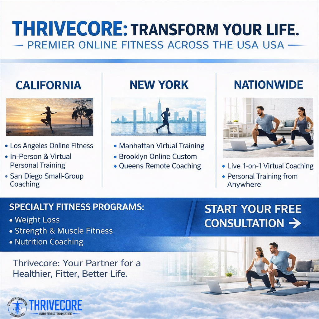 Thrivecore: Premier Online Fitness Training Across California, New York, and Beyond
