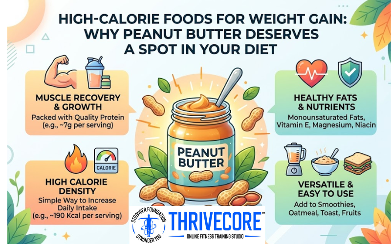 High-Calorie Foods for Weight Gain: Why Peanut Butter Deserves a Spot in Your Diet