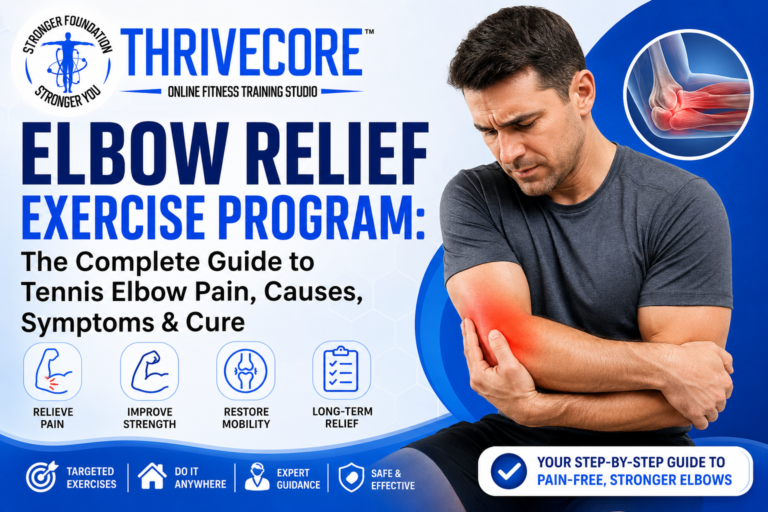 Elbow Relief Exercise Program: The Complete Guide to Tennis Elbow Pain, Causes, Symptoms & Cure
