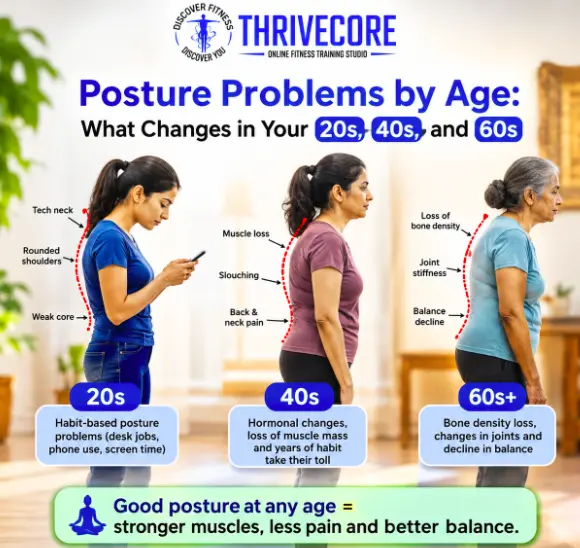Posture Problems by Age: What Changes in Your 20s, 40s, and 60s