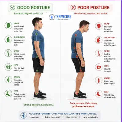 Good Posture vs Bad Posture