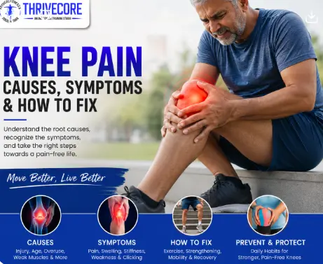 Knee Pain Causes, Symptoms & How To Fix