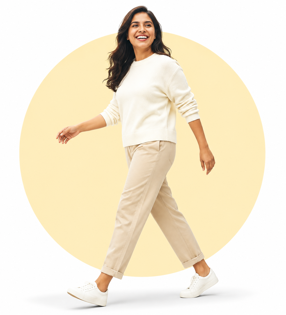 Person demonstrating correct posture
